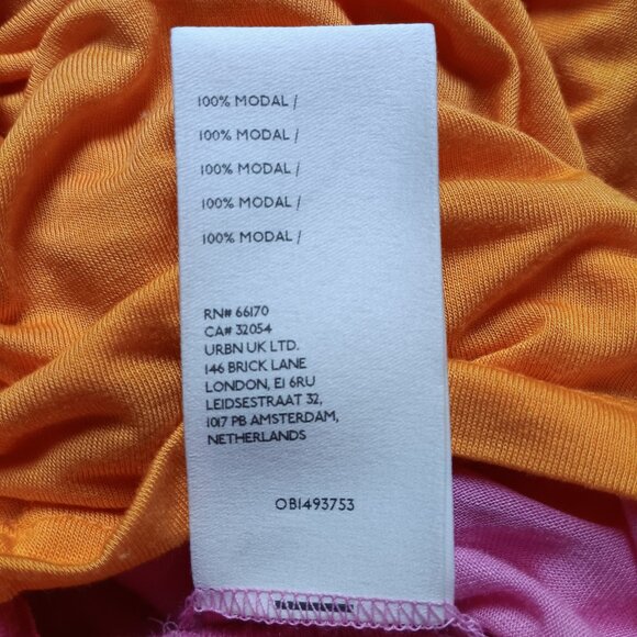 NWT PILCRO ANTHROPOLOGIE Ruched Reversible Tank In Pink/Orange, Medium, $68 - Picture 12 of 12